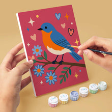 Charger l'image dans la galerie, Mini Peinture par numéros 15x20cm (6 pièces) - Floraison et chants d’oiseaux