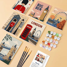 Charger l'image dans la galerie, Mini Peinture par numéros 15x20cm (6 pièces) - Cartes postales de Londres