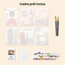 Charger l'image dans la galerie, Mini Peinture par numéros 15x20cm (6 pièces) - Cartes postales de Londres