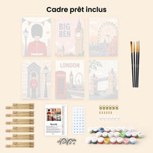 Charger l'image dans la galerie, Mini Peinture par numéros 15x20cm (6 pièces) - Cartes postales de Londres