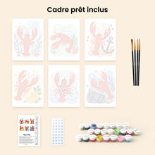 Charger l'image dans la galerie, Mini Série Peinture par Numéros 15x20cm (6 pièces) - Collection Homard Côtier