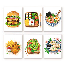 Charger l'image dans la galerie, Mini Série Peinture par Numéros 15x20cm (6 pièces) - Set Gourmand Figured'Art