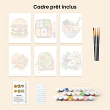 Charger l'image dans la galerie, Mini Série Peinture par Numéros 15x20cm (6 pièces) - Set Gourmand