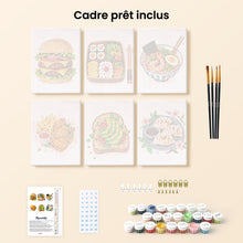 Charger l'image dans la galerie, Mini Série Peinture par Numéros 15x20cm (6 pièces) - Set Gourmand