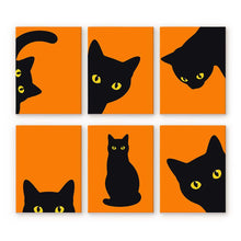 Charger l'image dans la galerie, Mini Série Peinture par Numéros 15x20cm (6 pièces) - Chat Noir Coucou Figured'Art