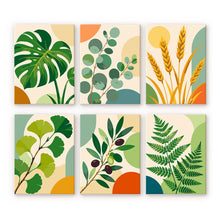 Charger l'image dans la galerie, Mini Série Peinture par Numéros 15x20cm (6 pièces) - Illustrations Botaniques Figured'Art