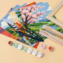 Charger l'image dans la galerie, Mini Série Peinture par Numéros 15x20cm (6 pièces) - Saisons Autour du Monde