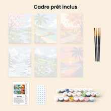 Charger l'image dans la galerie, Mini Série Peinture par Numéros 15x20cm (6 pièces) - Saisons Autour du Monde