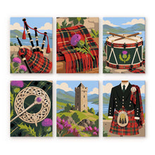 Charger l'image dans la galerie, Mini Série Peinture par Numéros 15x20cm (6 pièces) - Patrimoine Écossais Figured'Art