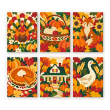 Charger l'image dans la galerie, Mini Série Peinture par Numéros 15x20cm (6 pièces) - Art de Thanksgiving Figured'Art
