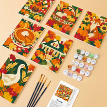 Charger l'image dans la galerie, Mini Série Peinture par Numéros 15x20cm (6 pièces) - Art de Thanksgiving