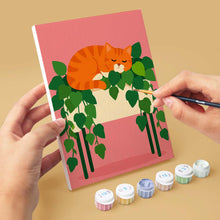 Charger l'image dans la galerie, Mini Série Peinture par Numéros 15x20cm (6 pièces) - Chats et Plantes d’Intérieur