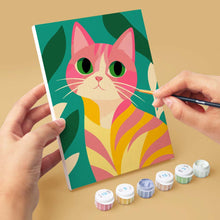 Charger l'image dans la galerie, Mini Série Peinture par Numéros 15x20cm (6 pièces) - Chats Colorés