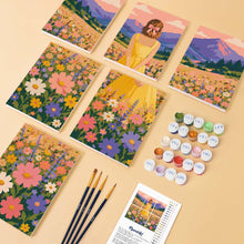 Charger l'image dans la galerie, Mini Série Peinture par Numéros 15x20cm (6 pièces) - Prairie Fleurie de Rêve