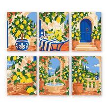 Charger l'image dans la galerie, Mini Série Peinture par Numéros 15x20cm (6 pièces) - Jardin Italien de Citronniers Figured'Art