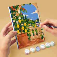Charger l'image dans la galerie, Mini Série Peinture par Numéros 15x20cm (6 pièces) - Jardin Italien de Citronniers