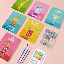 Charger l&#39;image dans la galerie, Peinture par numéros – Coffret de 6 toiles | Cocktails Célèbres