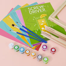 Charger l&#39;image dans la galerie, Peinture par numéros – Coffret de 6 toiles | Cocktails Célèbres