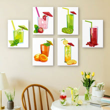 Charger l&#39;image dans la galerie, Peinture par numéros – Coffret de 6 toiles | Jus de Fruits Frais