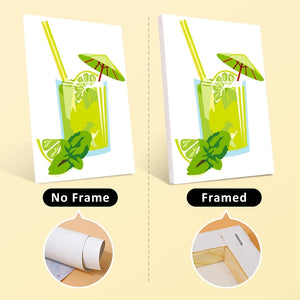 Peinture par numéros – Coffret de 6 toiles | Jus de Fruits Frais