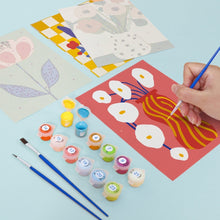 Charger l&#39;image dans la galerie, Peinture par numéros – Coffret de 6 toiles | Vases Floraux Abstraits