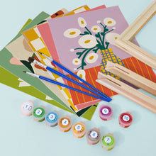 Charger l&#39;image dans la galerie, Peinture par numéros – Coffret de 6 toiles | Vases Floraux Abstraits