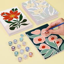Charger l&#39;image dans la galerie, Peinture par numéros – Coffret de 6 toiles | Motifs Floraux Colorés