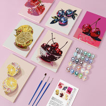 Charger l&#39;image dans la galerie, Peinture par numéros – Coffret de 6 toiles | Fruits Disco