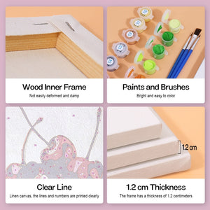 Peinture par numéros – Coffret de 6 toiles | Fruits Disco