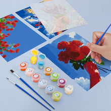 Charger l&#39;image dans la galerie, Peinture par numéros – Coffret de 6 toiles | Bouquets de Fleurs dans le Ciel
