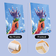 Charger l&#39;image dans la galerie, Peinture par numéros – Coffret de 6 toiles | Bouquets de Fleurs dans le Ciel