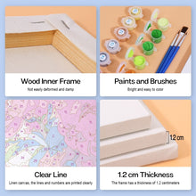 Charger l&#39;image dans la galerie, Peinture par numéros – Coffret de 6 toiles | Bouquets de Fleurs dans le Ciel