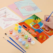 Charger l&#39;image dans la galerie, Peinture par numéros – Coffret de 6 toiles | Affiches de Cocktails Chics