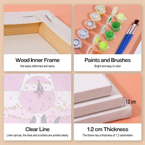 Peinture par numéros – Coffret de 6 toiles | Affiches de Cocktails Chics