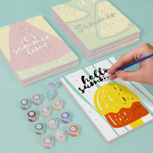 Charger l&#39;image dans la galerie, Peinture par numéros – Coffret de 6 toiles | Illustrations de Fruits d’Été