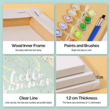 Charger l&#39;image dans la galerie, Peinture par numéros – Coffret de 6 toiles | Illustrations de Fruits d’Été