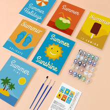 Charger l&#39;image dans la galerie, Peinture par numéros – Coffret de 6 toiles | Affiches de Vacances d’Été