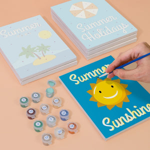 Peinture par numéros – Coffret de 6 toiles | Affiches de Vacances d’Été