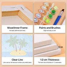 Charger l&#39;image dans la galerie, Peinture par numéros – Coffret de 6 toiles | Affiches de Vacances d’Été