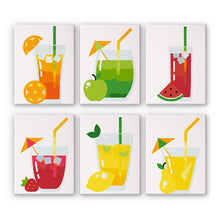 Charger l&#39;image dans la galerie, Peinture par numéros – Coffret de 6 toiles | Boissons Fruitées Figured&#39;Art