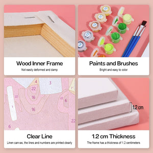 Peinture par numéros – Coffret de 6 toiles | Boissons Fruitées