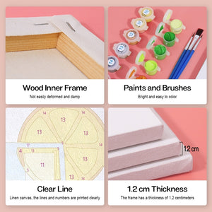Peinture par numéros – Coffret de 6 toiles | Boissons Pétillantes aux Fruits