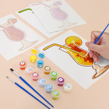 Charger l&#39;image dans la galerie, Peinture par numéros – Coffret de 6 toiles | Cocktails Fruités