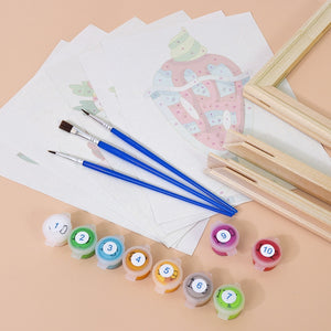 Peinture par numéros – Coffret de 6 toiles | Coupes Glacées
