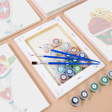 Charger l&#39;image dans la galerie, Peinture par numéros – Coffret de 6 toiles | Coupes Glacées