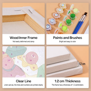 Peinture par numéros – Coffret de 6 toiles | Coupes Glacées