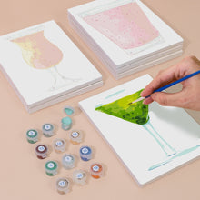 Charger l&#39;image dans la galerie, Peinture par numéros – Coffret de 6 toiles | Cocktails Colorés