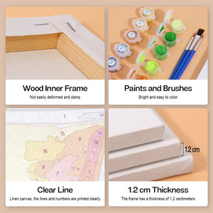Peinture par numéros – Coffret de 6 toiles | Cocktails Colorés