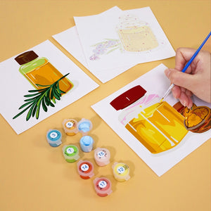Peinture par numéros – Coffret de 6 toiles | Huiles Naturelles