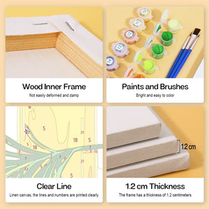 Peinture par numéros – Coffret de 6 toiles | Huiles Naturelles